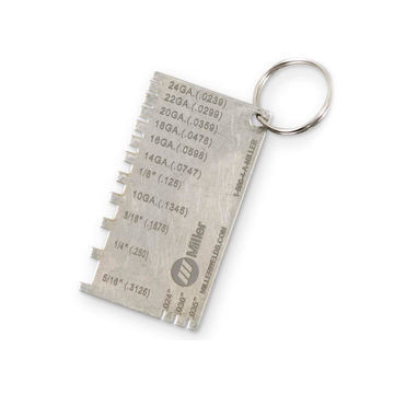 miller sheet metal gauge key ring 229895 miller sheet metal sheet metal gauge tool