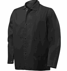 Get protection for light welding with Steiner Industries cotton jacket in black 1080