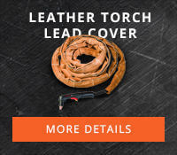 Hypertherm Leather Torch Lead Cover with Velcro Closure, 25 Ft Part #024548
