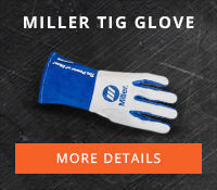 Miller Gloves for TIG Welding and Plasma Cutting Applications