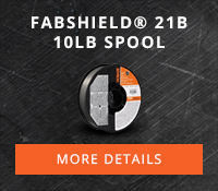 Fabshield® 21B 10lb Spool #21B for general purpose welding applications