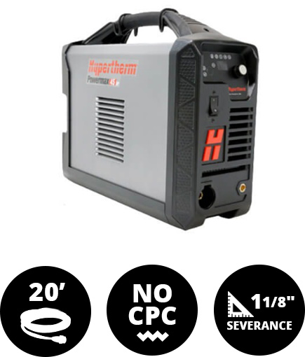 Hypertherm Powermax 45 Xp 088112 Plasma Cutter W O Cpc Ships Free To Lower 48 Welders Supply Company Beloit Big Bend Burlington Wisconsin And Rockford Illinois