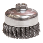 Weiler 4" Single Row Knot Wire Cup Brush 12316