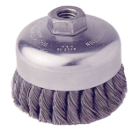 Weiler 4" Single Row Knot Wire Cup Brush 12416