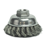 Weiler 3-1/2" Single Row Knot Wire Cup Brush 13156
