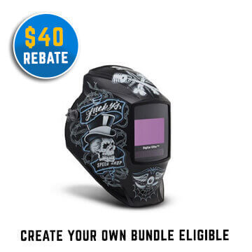 Miller Digital Elite AutoDarkening Welding Helmet 'Lucky's Speed Shop'