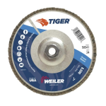 Weiler 7" Tiger Abrasive Flap Disc, Conical (TY29) 50541