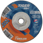 Weiler 4-1/2" x 1/4" TIGER ZIRC Type 27 Grinding Wheel 58070 (10 Pk)