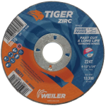 Weiler 4-1/2" x 1/4" TIGER ZIRC Type 27 Grinding Wheel 58071 (10 Pk)