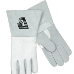 Steiner Industries Premium Grain Elkskin Back, Reverse Grain Elkskin Palm Stick Welding Gloves - Nomex® Lined Back #7500