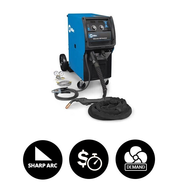 Miller Millermatic 350P welder w/ XRAlumaPro gun 951452 Welders