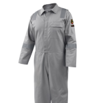 AR/FR Cotton Coverall with Reflective FR Tape, Gray CF2118-GY