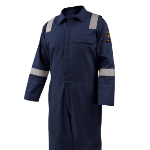 AR/FR Cotton Coverall with Reflective FR Tape, Navy