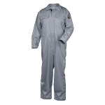 9 OZ FLAME-RESISTANT COTTON COVERALLS (GRAY)
