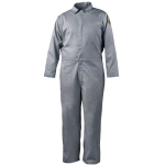 7 OZ FLAME-RESISTANT 88/12 COTTON COVERALLS (GRAY)