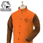 Revco Black Stallion Orange FR Cotton/Split Cowhide Hybrid™ Jacket #FO9-30C/BS