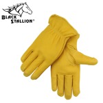 Black Stallion Grain Deerskin Driver's Gloves #I17