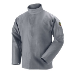 REVCO BLACK STALLION 9 OZ DELUXE FLAME RESISTANT COTTON WELDING JACKET - NFPA 2112, NFPA 70E