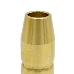 Miller AccuLock™ MDX™ Small Thread-On Nozzle, 1/2" Orifice, Flush Tip, Brass (2 per pkg) NS-M1200B