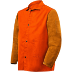 Weldlite Plus™ Hybrid 9 oz FR Cotton With Leather Sleeves Jacket