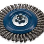 Norton Stringer Bead Knot Wire Wheel Brushes for right angle grinders Pkg 5