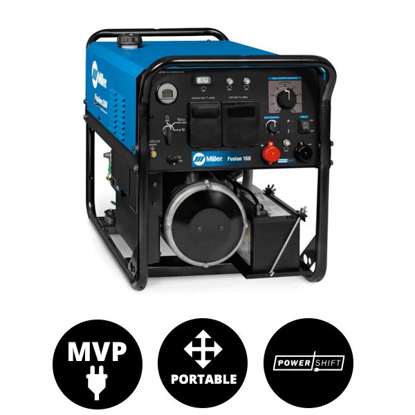 Miller Fusion 160 907773 Versatile Gas Welding Machine, PowerShift Technology Welders Supply