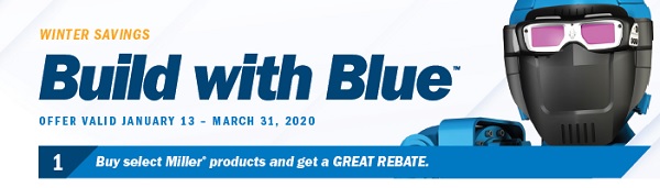 Miller Build with Blue Holiday Rebate 2020