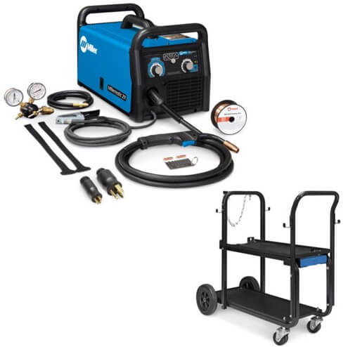 Millermatic 211 Autoset Mig Welder #951603 - Comes with cart