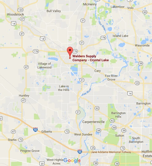 Find easy driving directions online, or give us a call! Crystal Lake Gas Cylinder Tank Supply