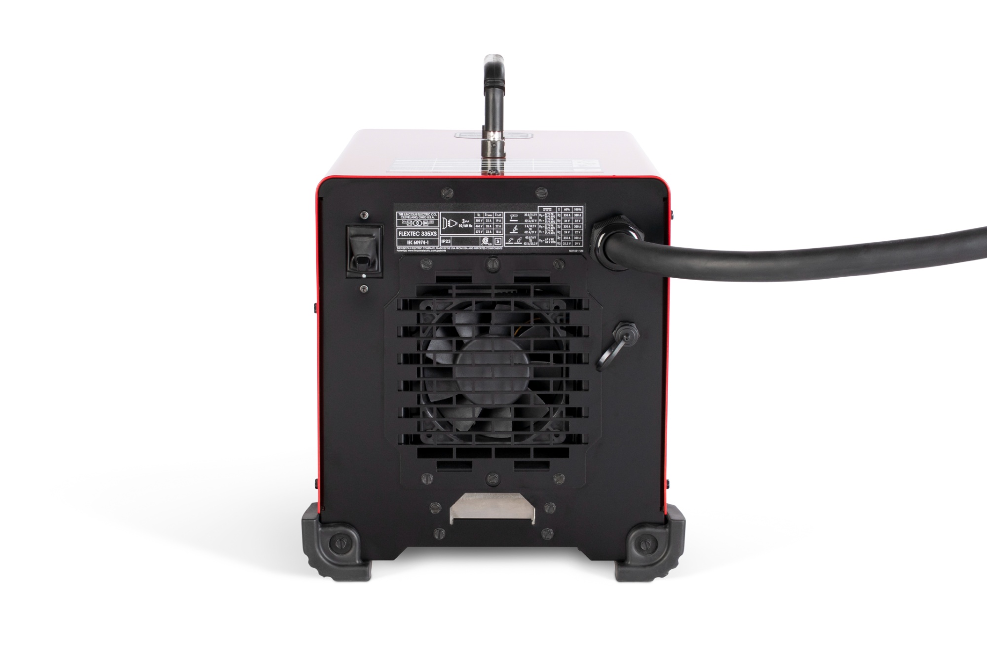 back side view of the Lincoln Electric Flextec® 335XS (Twist Mate™) - K4851-1