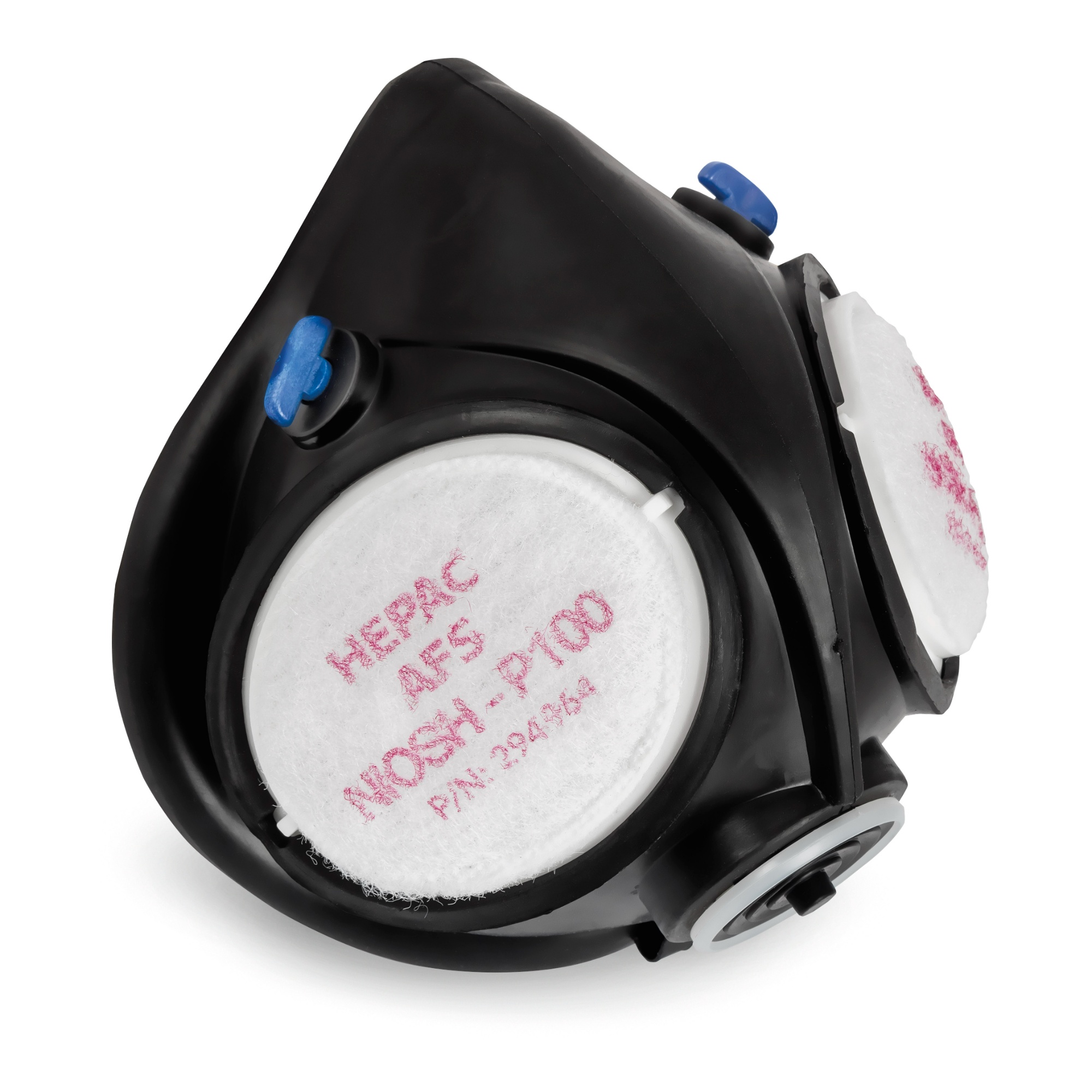 Welding respirator with downward facing exhaust valve
