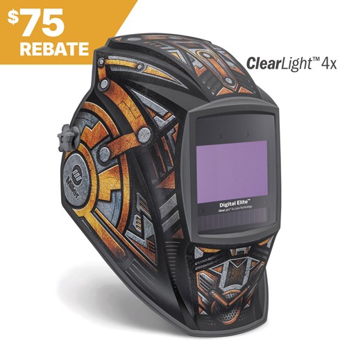 Miller Digital Elite™ Welding Helmet, Gear Box, ClearLight 4x #296771 Rebate