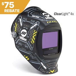 Miller Digital Infinity™ Welding Helmet, Black Ops, ClearLight 4x #296779 Rebate