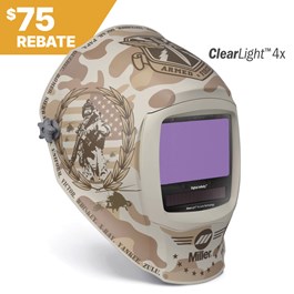 Miller Digital Infinity™ Welding Helmet, Honor, ClearLight 4x #296785 Rebate