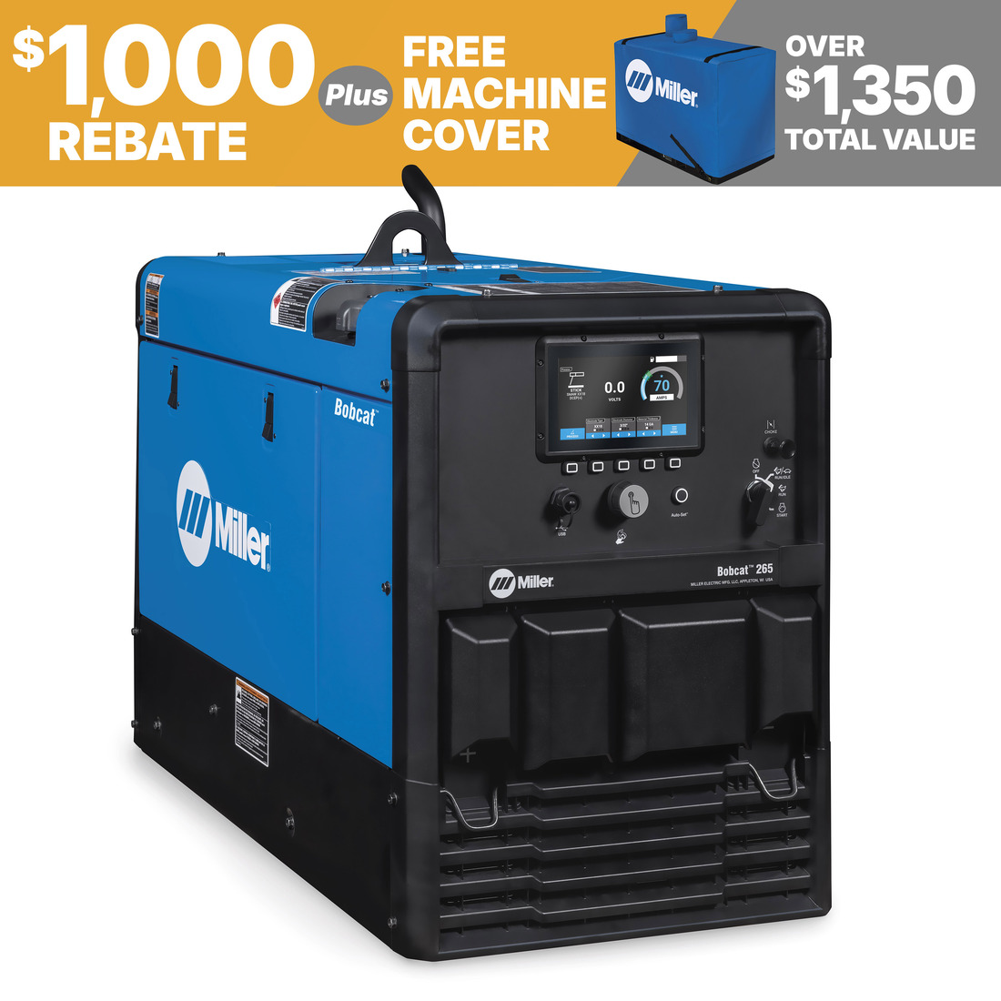 Miller Bobcat™ 265 Engine-Driven Welder (Vanguard) #907848 Rebate
