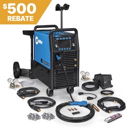Miller Multimatic® 255 Multiprocess Welder w/ EZ-Latch™ Dual Cylinder Running Gear & TIG Kit #951768 Rebate