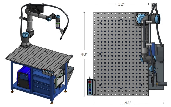 Hirebotics welding automation cobot specs