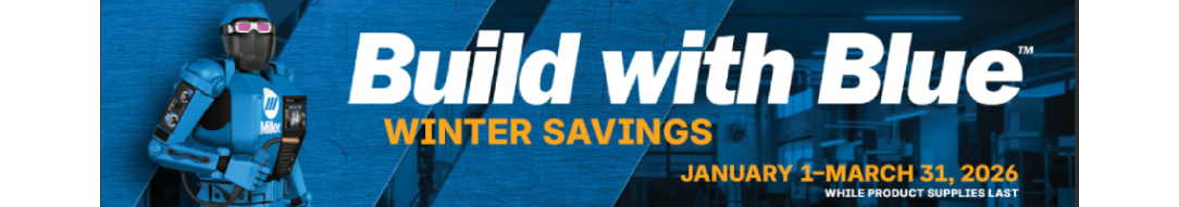 Miller Build with Blue welding equipment savings