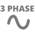 Three phase power input