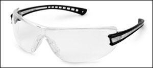 Luminary Safety Glasses - Black/Clear Anti-Fog #19GB79