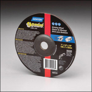 Norton Gemini Type 27, Pick Your Size, 1/4" Thick, 7/8" #Grinding Wheels Pkg 25