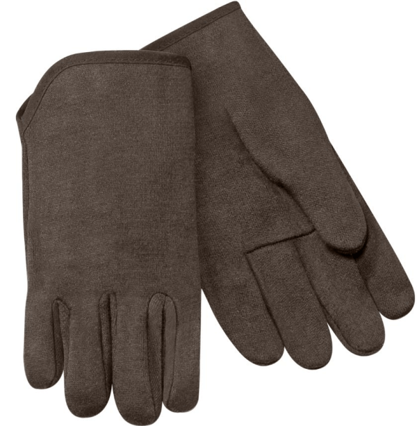 Steiner Industries Fleece Lined Cotton Brown Jersey 9 oz Gloves 00193