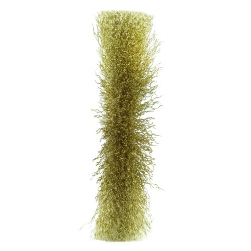 Weiler 6" Narrow Face Crimped Wire Wheel, .0118" Brass Fill, 5/8"-1/2" Arbor Hole 01475 (2 Pk)