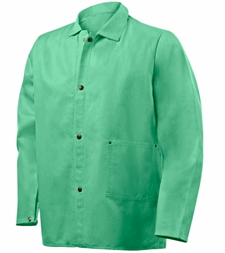 Get a Steiner Industries green polyester cotton jacket with a mesh back 1030MB