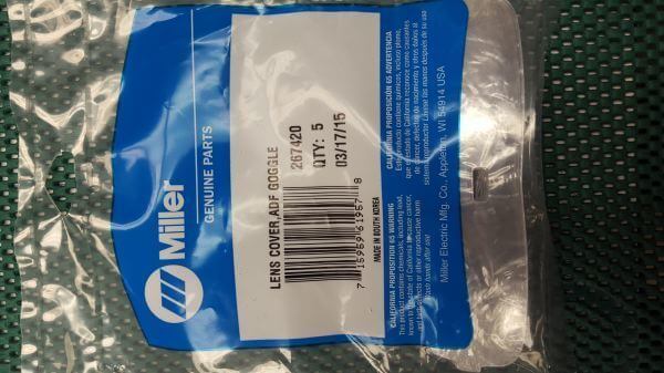 Front Lens CoverMiller Front Lens Cover Part#267420 (Pack of 5)