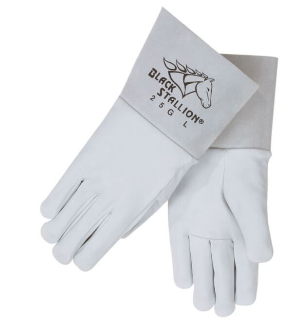 Revco Black Stallion Pearl White Grain Goatskin TIG Glove #25G for Sale Online