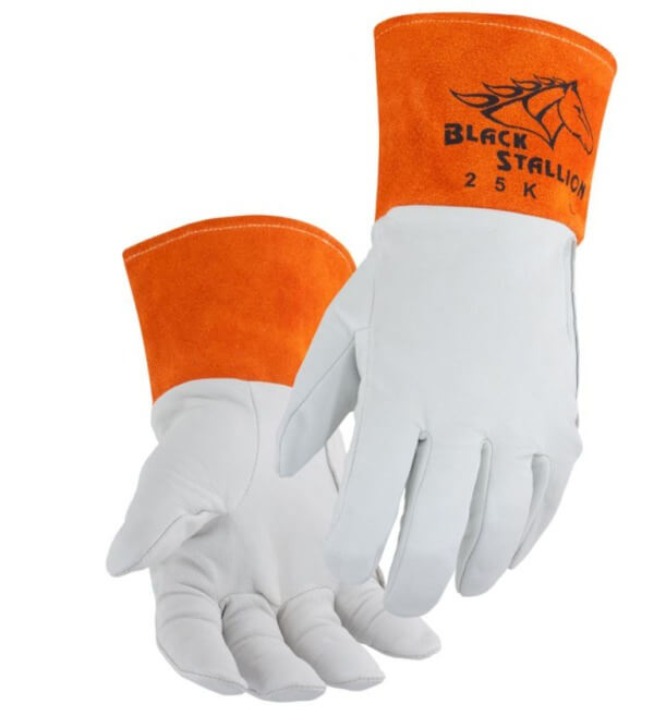 Revco Black Stallion Premium Kidskin TIG Glove with DragPatch #25K for Sale Online