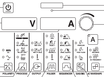 Control Panel Miller Dynasty 280 DX (Auto-Line 208-575), CPS, VS #907514007