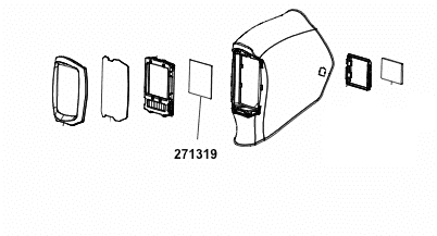 Miller Digital Infinity Helmet Cover Lens, Inside Part#271319