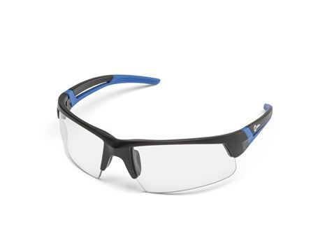 Miller Spark, Black & Blue Frame, Clear Safety Glasses Part#272190